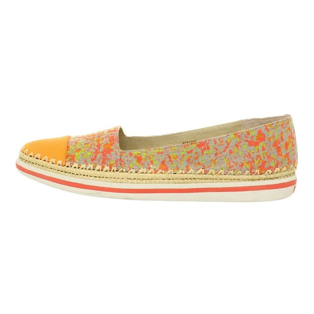 Boutique 9 Kyden Fashion Espadrille Slip Ons Womens Size 8.5 Orange Multi